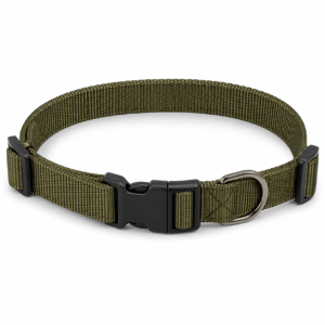 Adjustable Nylon Dog Collar with Quick-Release Buckle – Durable Pet Collar for Small to Large Dogs