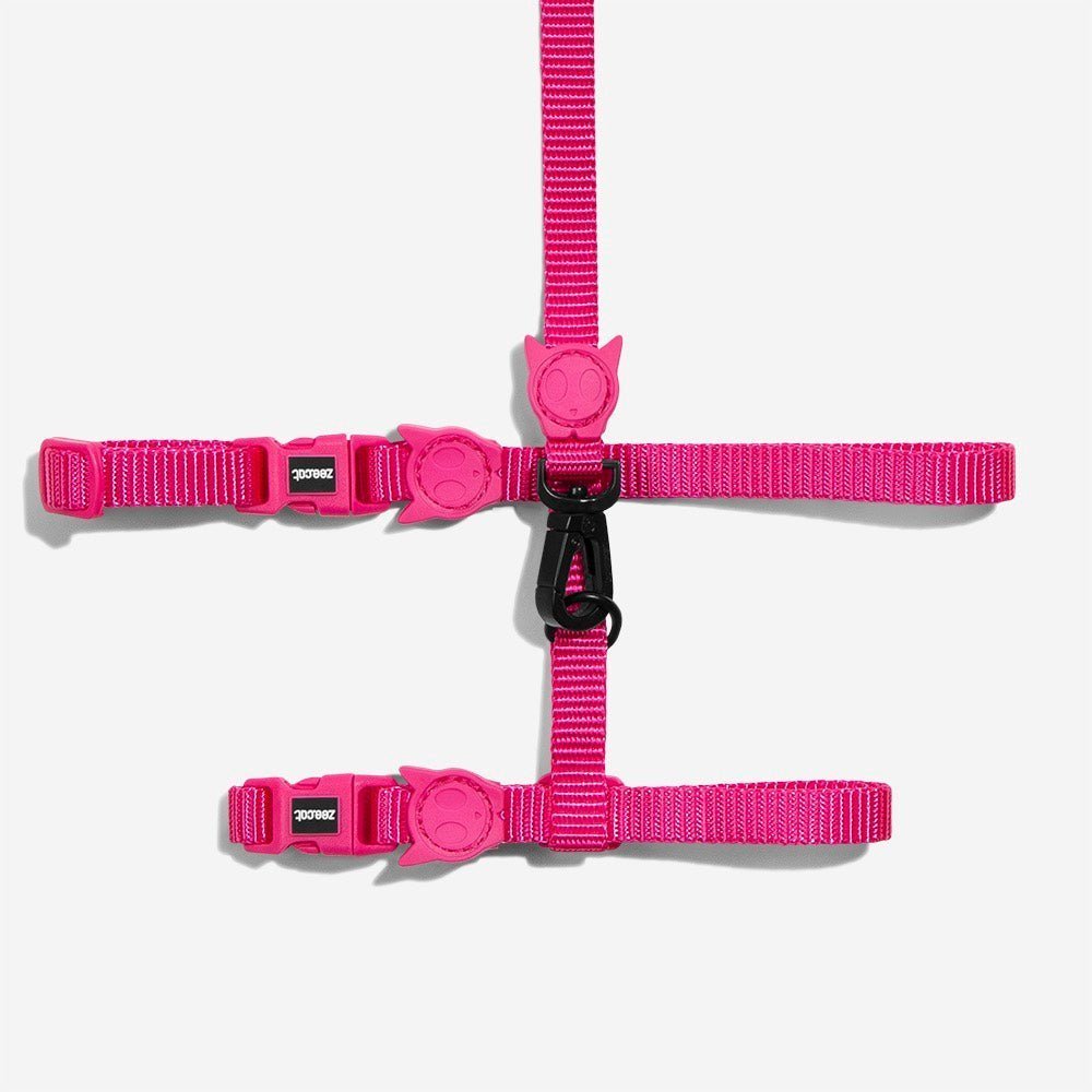 Pink LED | Cat Harness with Leash